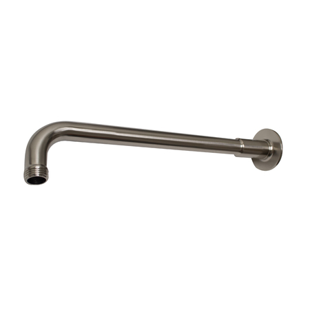 WHITEHAUS Showerhaus Solid Brass Shower Arm, Brushed Nickel WHSA350-BN